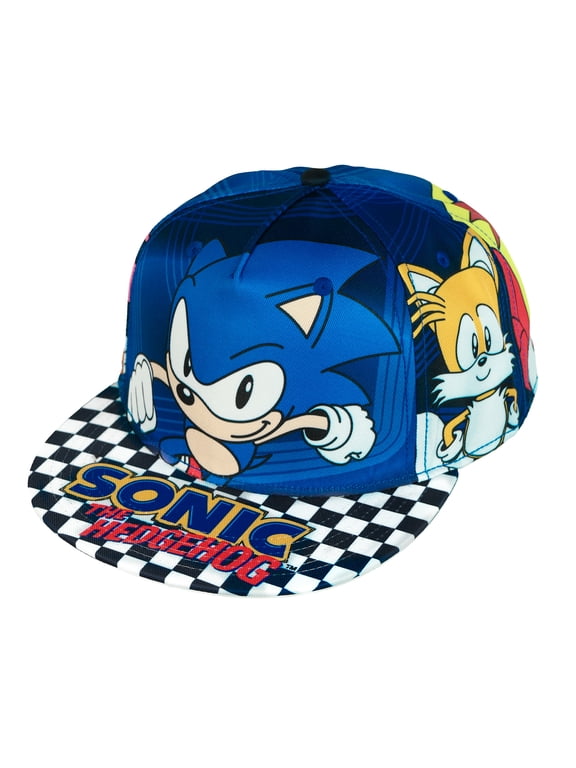 Hat Men's Amy Tails Knuckles Flat Brim Snapback Cap OSFM