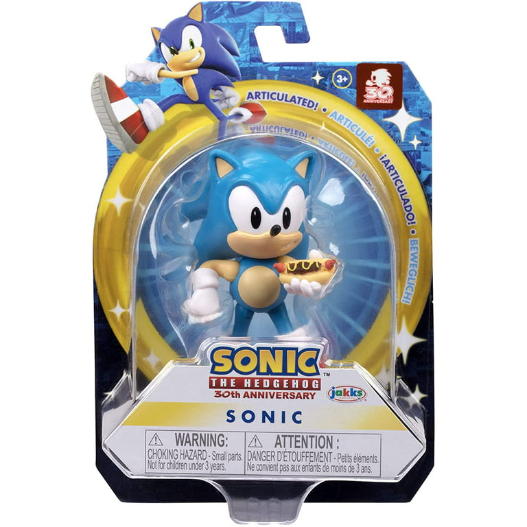 Sonic The Hedgehog 2.5-Inch Action Figure Classic Sonic with Hot Dog  Collectible Toy