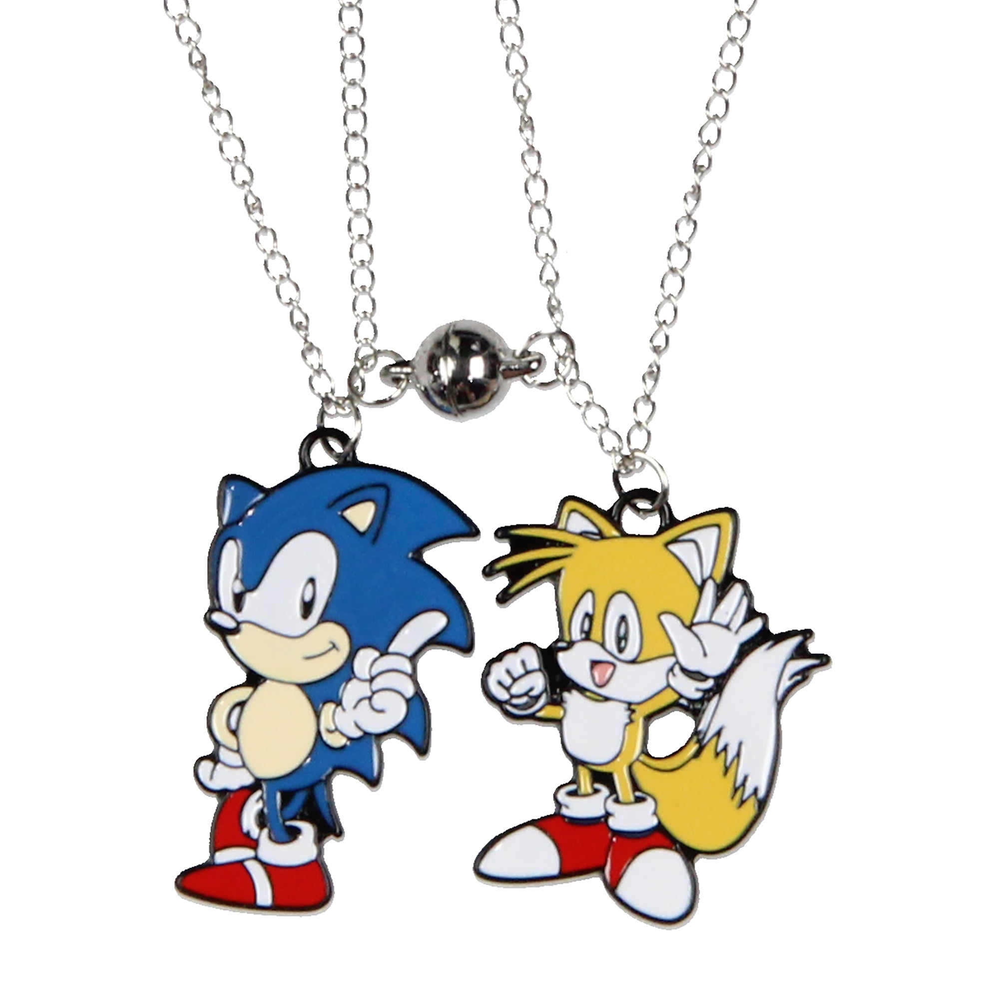 SEVEN TIMES SIX Sonic The Hedgehog Jewelry Necklace Set Sonic and Tails Best Friend Necklaces Set For Women Men