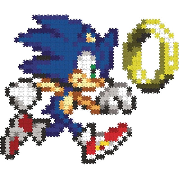 Sonic The Hedgehog Jixelz Remix Sonic and Coin Puzzle (750 Pieces)