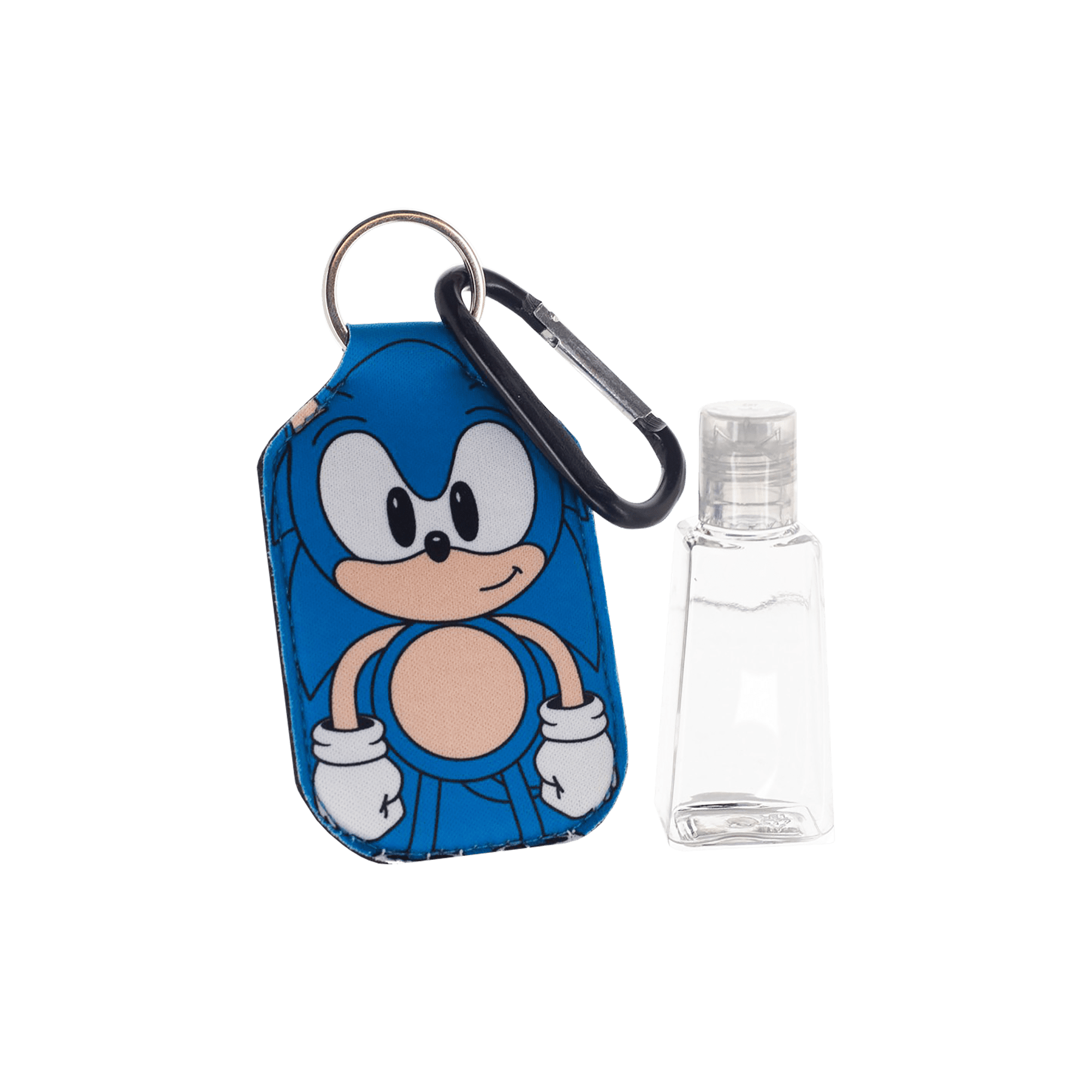 Sonic The Hedgehog Keychain with Hand Sanitizer Bottle Holder