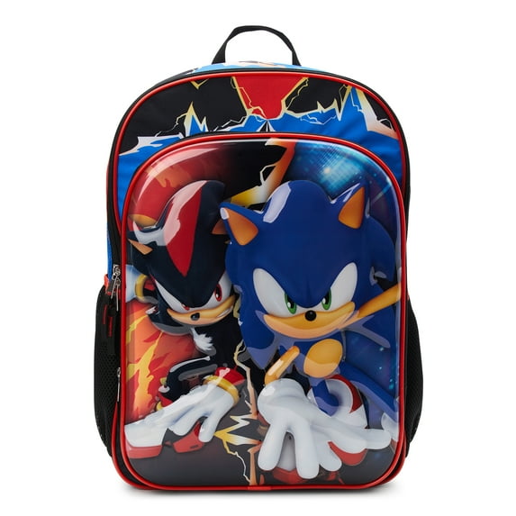 Sonic The Hedgehog Kids Knuckles 17" Laptop Backpack