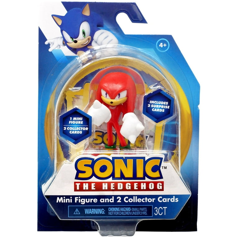Sonic The Hedgehog Knuckles 3'' Mini Toy Figure & 2 Character