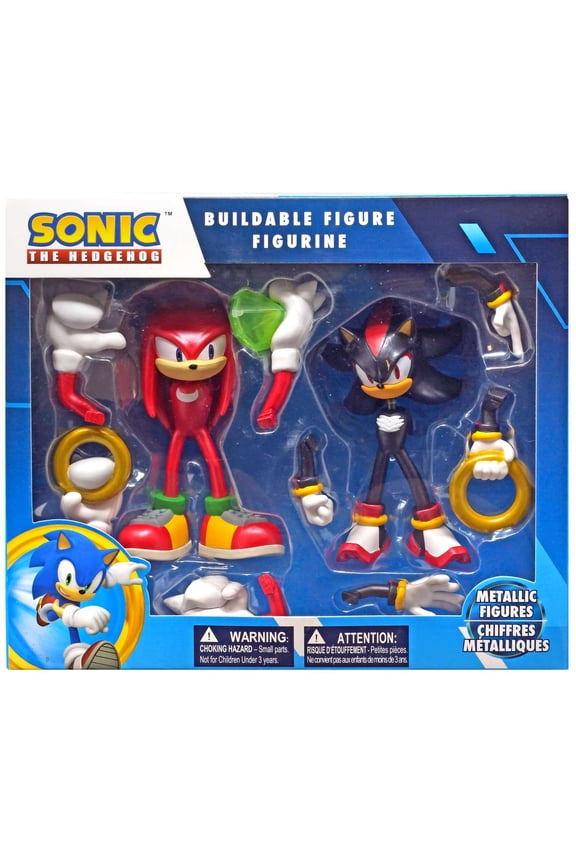SONIC ACTION FIGURE METALLIC KNUCKLES/SHADOW