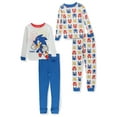 thumbnail image 1 of Sonic The Hedgehog Knuckles and Tails Boy's Gaming Character Pajama Set, Size 4, 1 of 3