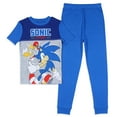 thumbnail image 1 of Sonic The Hedgehog Let's Roll Video Game Kids Cotton Pajama Set (10), 1 of 4