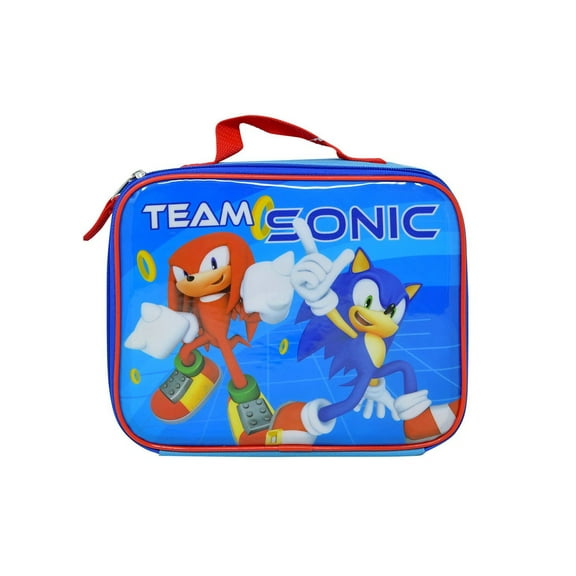 Sonic The Hedgehog Lunch Bag Insulated Knuckles Team Sonic Blue Red