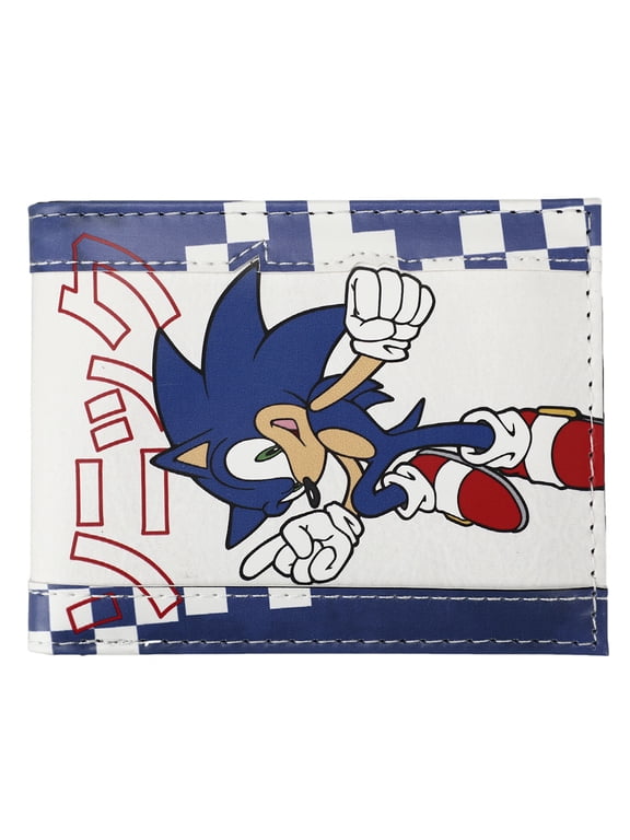 Sonic The Hedgehog Main Character Men's Blue Bifold Wallet