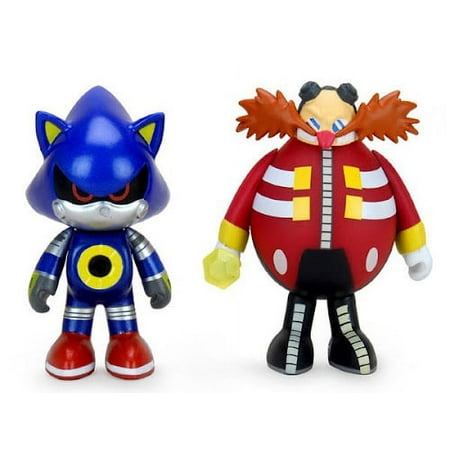 Sonic The Hedgehog Metal Sonic & Dr. Robotnik 3" Vinyl Figure Two-Pack