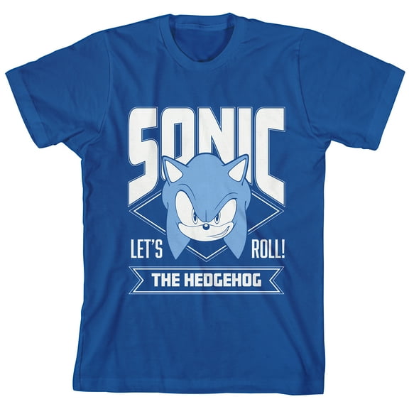 Sonic The Hedgehog Modern Boys Blue Crew Neck Short Sleeve T-shirt - XS