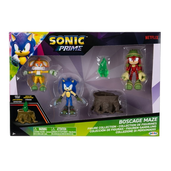 Sonic Prime 2.5-Inch Action Figures Bosmaz Cage Themed Gift Set Collectible Mini Figures for Kids and Fans, Officially Licensed Sonic Prime Merchandise, Fun Display and Play Set