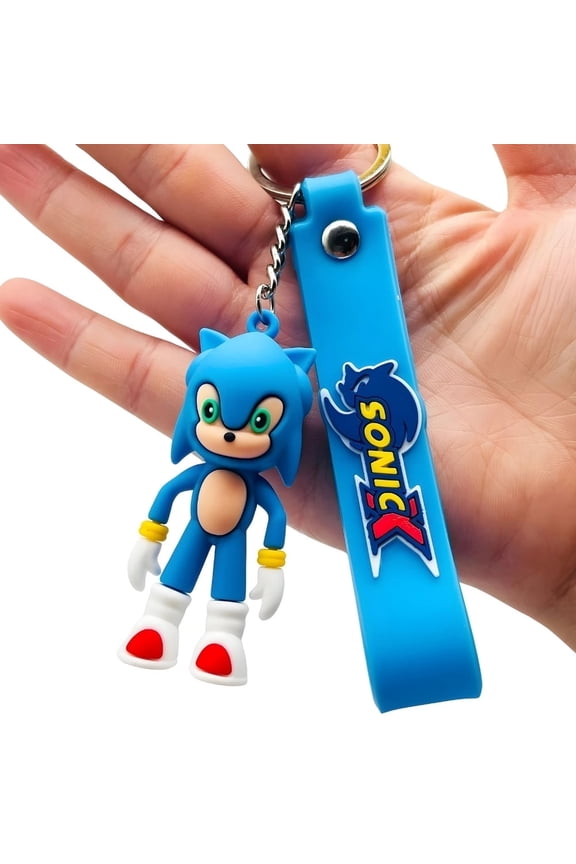 Sonic The Hedgehog PVC Keychain, Anime Figures for Bags and Accessories