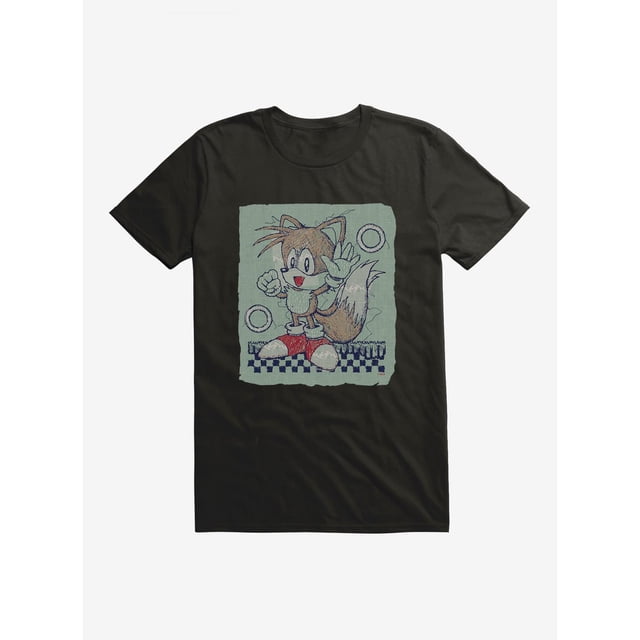 Sonic The Hedgehog Paper Tails Pose T-Shirt - Walmart.com