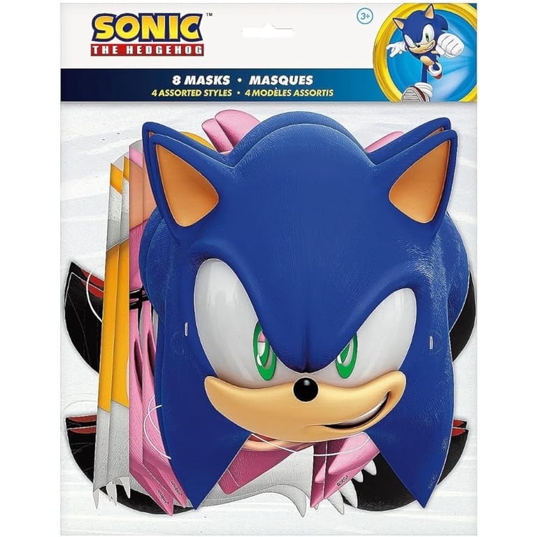 Sonic masque enfants anniversaire déguisement fête Cosplay halloween 12 pièces