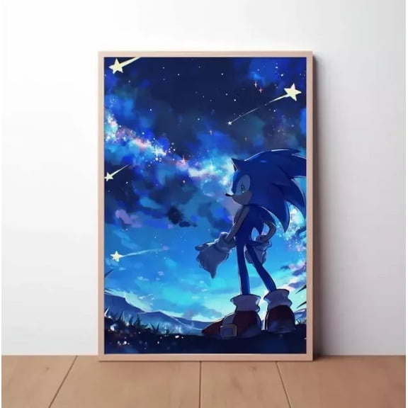 Sonic The Hedgehog Poster Knuckles Poster Shadow Gaming Poster 6 POSTER Home Decor Vintage Art Print Haging Poster Cute Birthday Gift Wall Art