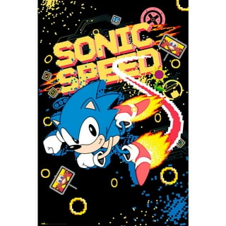Classic Sonic Jump - Sonic - Posters and Art Prints