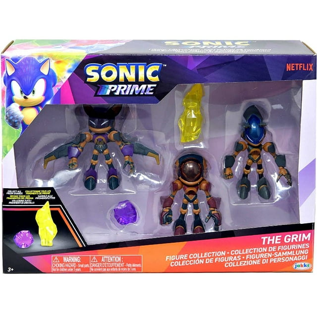 Sonic Prime Grim-Themed Mini Figure 3-Pack with Sonic, Knuckles & Rouge ...