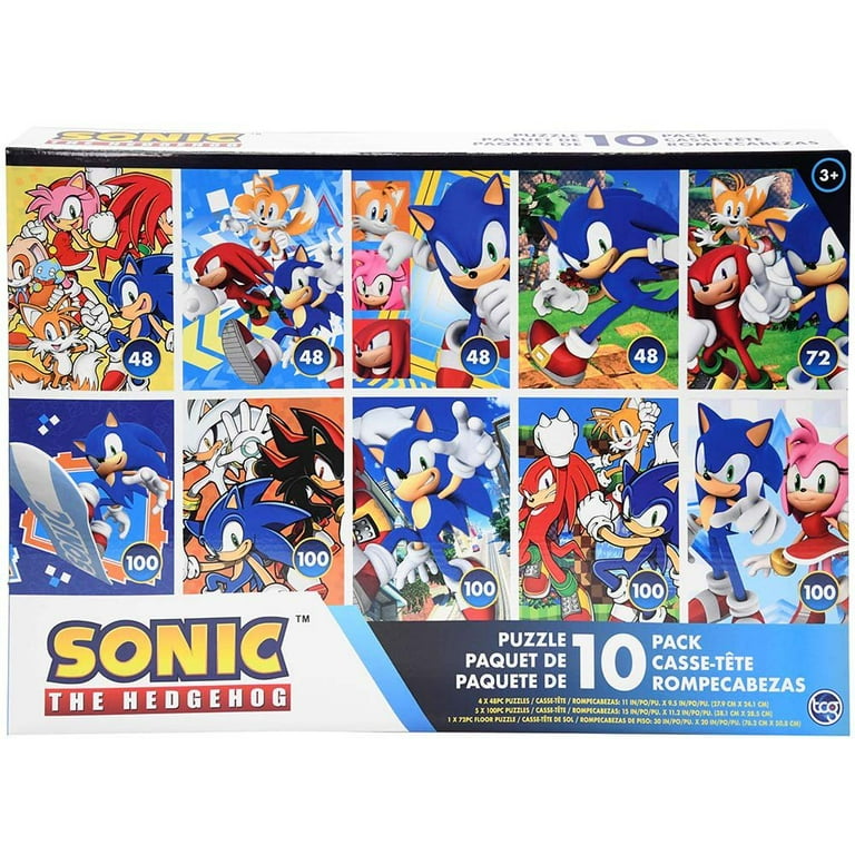 Sonic The Hedgehog Puzzle 10-Pack - Walmart.com