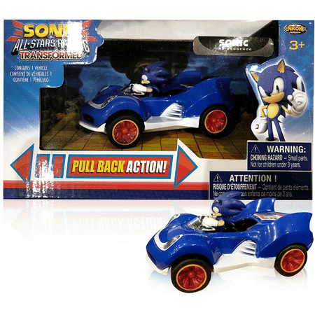 Sonic The Hedgehog Racing Pull Back Race Action Car Figure Gift Toy Kids
