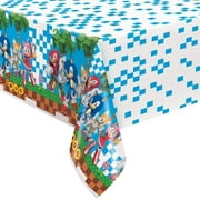 Sonic The Hedgehog Rectangular Plastic Table Cover 54 Inch X 84 Inch (1 Pack) - Party Supplies Decorations