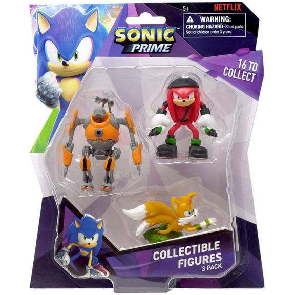 Sonic The Hedgehog Series 1 Knuckles, Tails & Eggforcer Mini Figure 3-Pack
