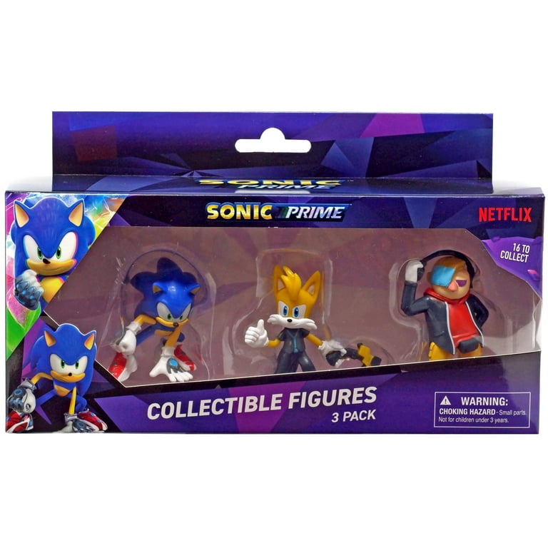 PMI Sonic the Hedgehog Collectible for Ages 3 Sonic 3 Pack