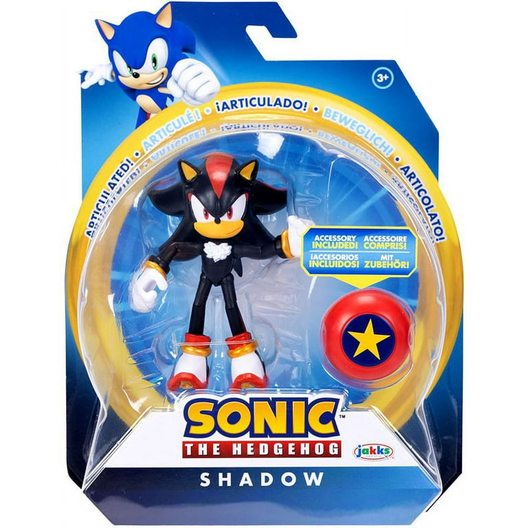 【最安値】 Jakks Pacific Sonic The Hedgehog 4-inch Articulated Shadow ゲームキャラクター