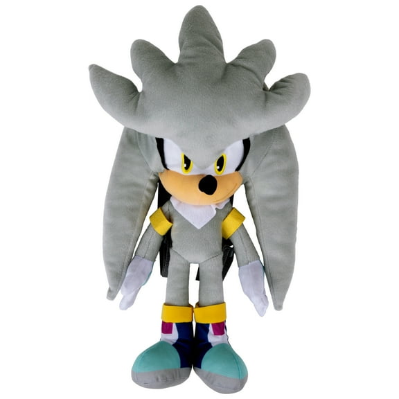 Sonic The Hedgehog Silver 16 Plush Backpack