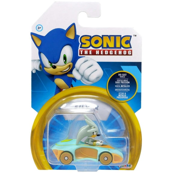Sonic The Hedgehog Silver Diecast Vehicle (New Deco)