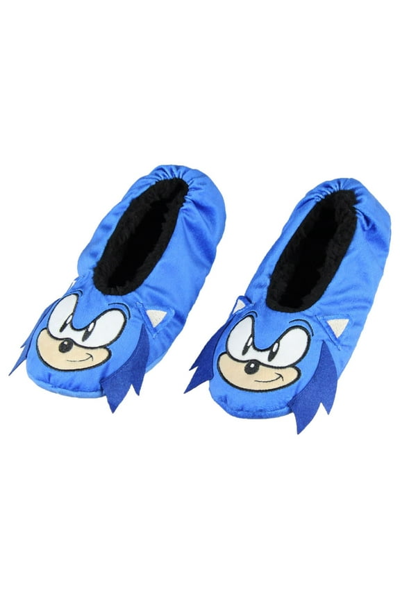 Sonic The Hedgehog Slippers 3D Character Slipper Socks with No-Slip Sole For Women Men