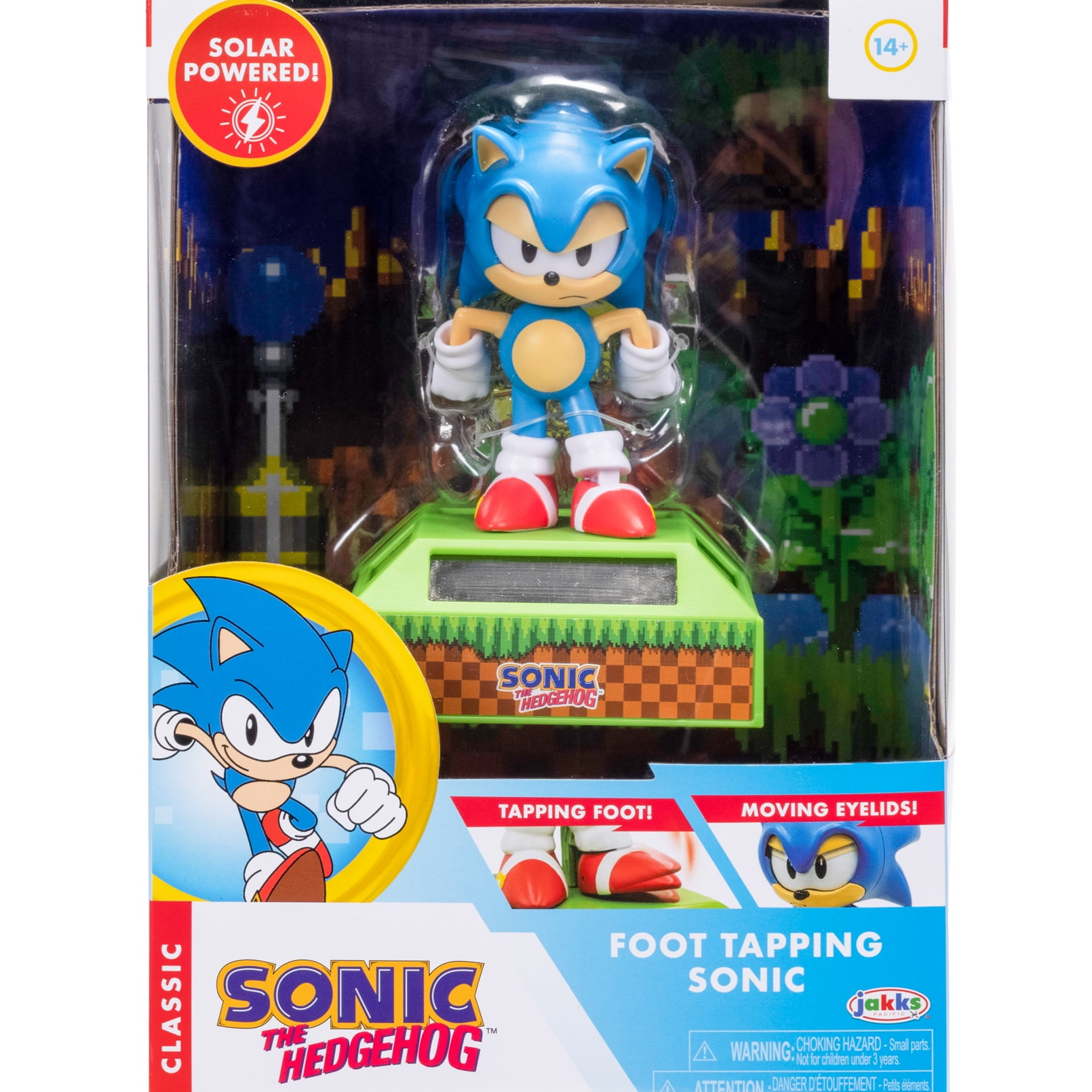 Sonic The Hedgehog Solar Powered 6 Inch Action Figure with Toe Tapper Feature Shop Black Friday Deals for 2024 Walmart