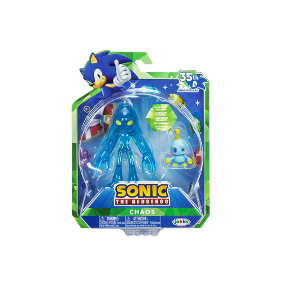 Sonic the Hedgehog Chaos Action Figure with Chao Jakks Pacific 35th Anniversary