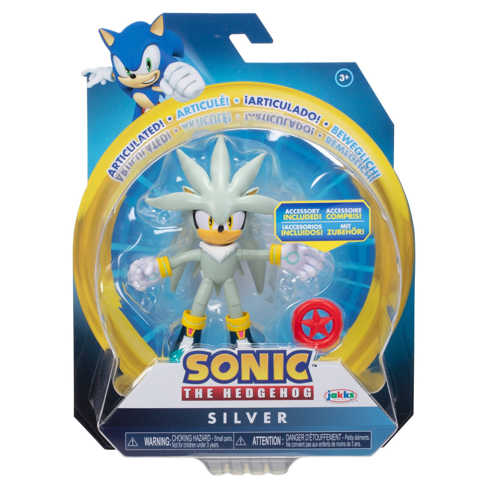 Sonic The Hedgehog Sonic Figura de plata de 4 Argentina