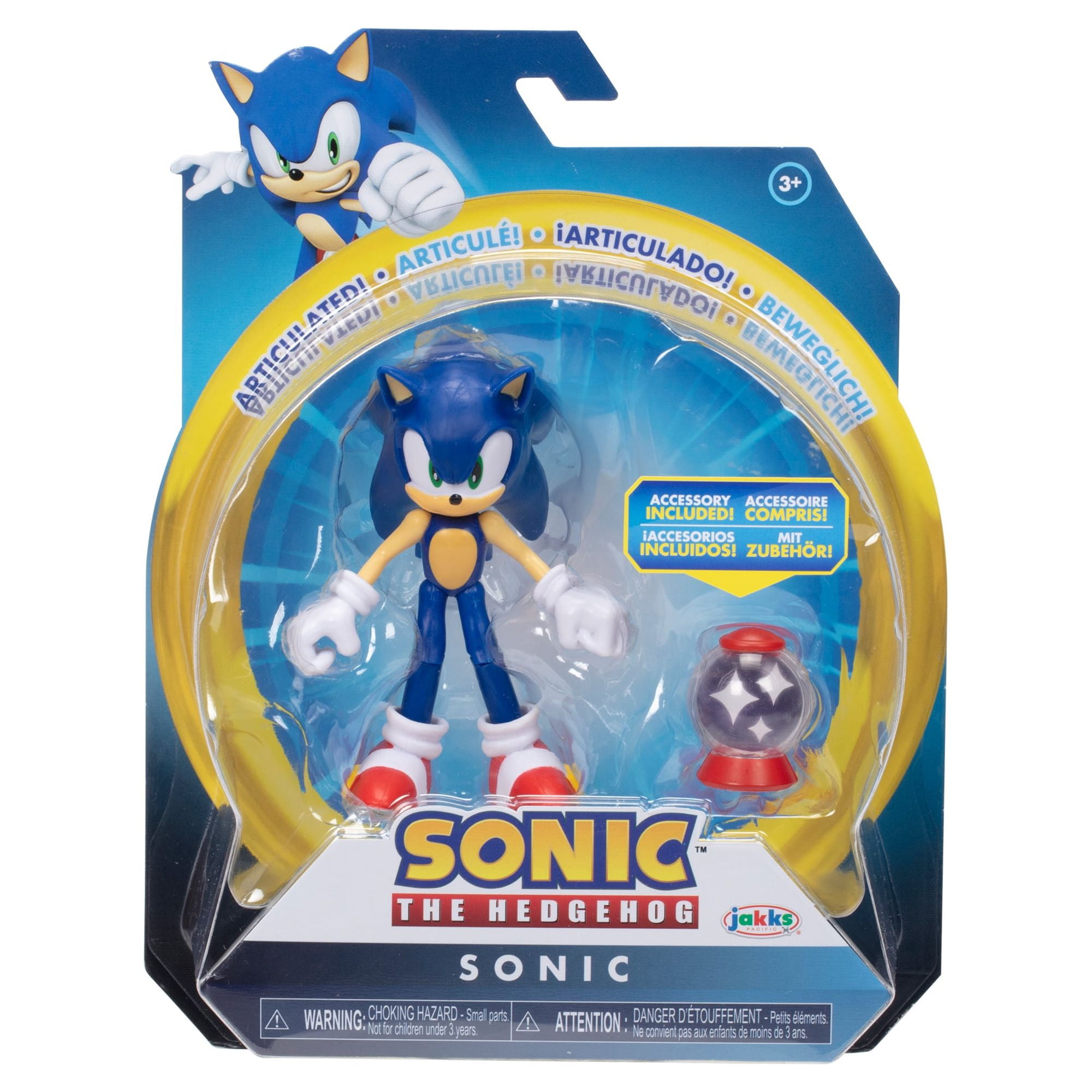 Sonic The Hedgehog 4 Action Figure Sonic with Invincible Item Box