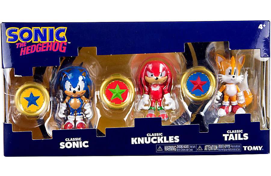 TOMY International Sonic the Hedgehog Knuckles Tails Action Figure,
