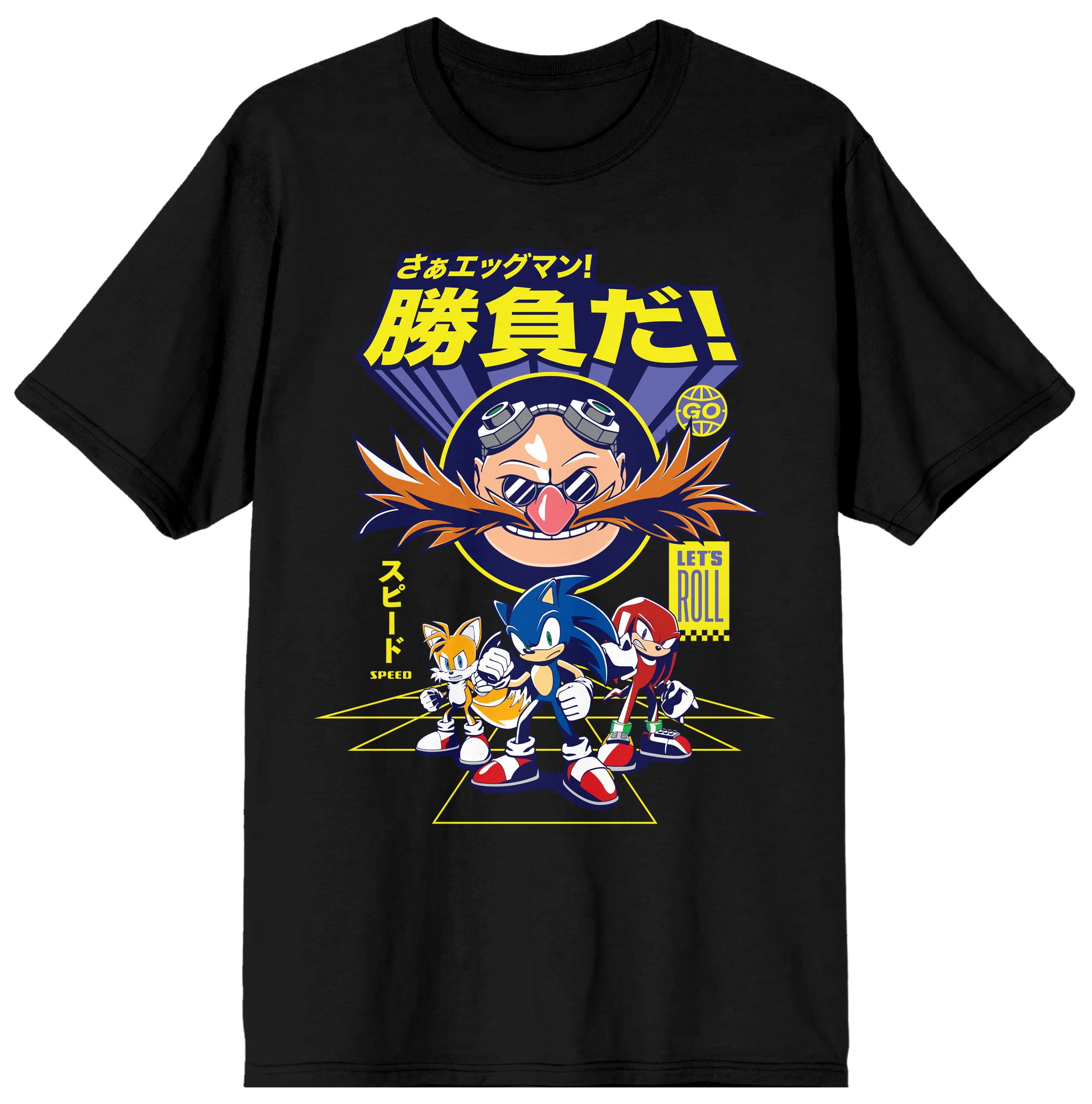 Sonic The Hedgehog Group Art Men's Black T-shirt-3XL - Walmart.com
