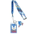 thumbnail image 1 of Sonic The Hedgehog Sonic Speed Breakaway Lanyard ID Badge Holder w/ Metal Keychain, 1 of 7