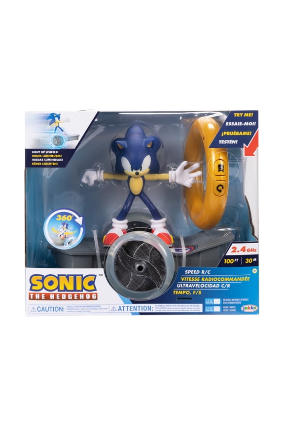 The Hedgehog Speed Feature RC Vehicle with Detachable Sonic Action Figure