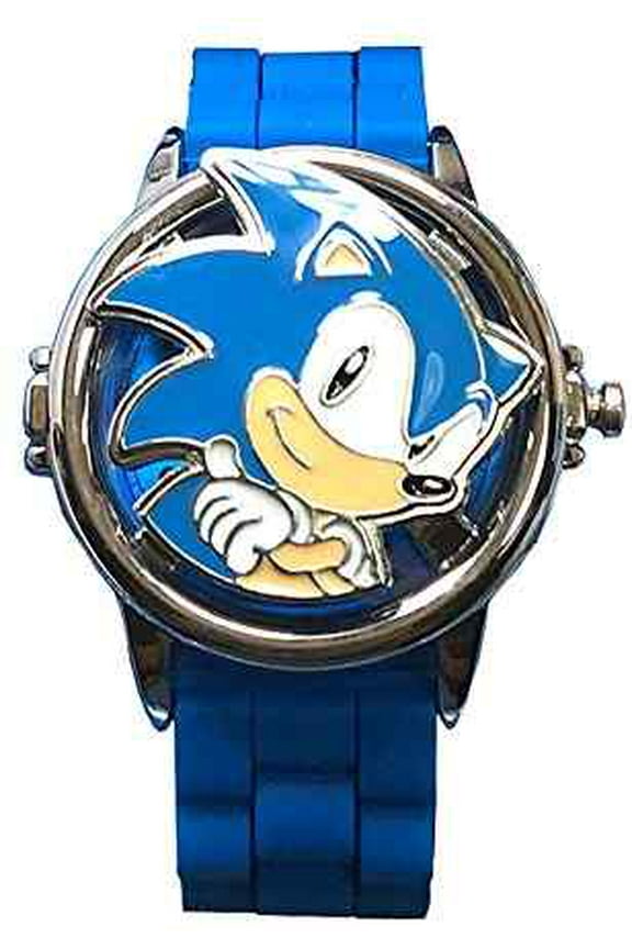 Sonic The Hedgehog Spinning Electric Analog Watch