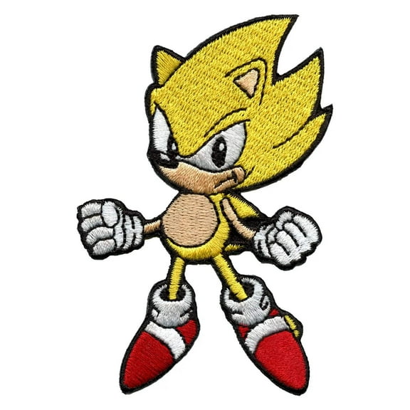 Sonic The Hedgehog: Super Sonic Embroidered Iron On Patch