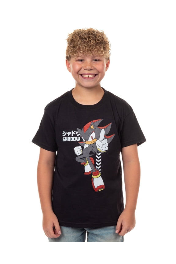Sonic The Hedgehog T-Shirt Boy's Shadow Short Sleeve Graphic Print Tee