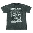 thumbnail image 1 of Sonic The Hedgehog T-Shirt Men's Shadow Acid Wash Short Sleeve Top, 1 of 5