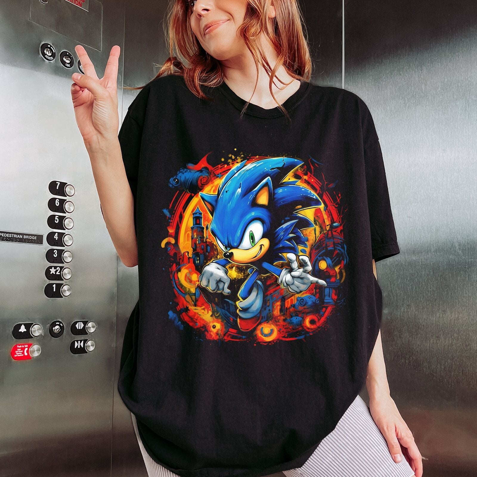 Sonic The Hedgehog T Shirt, Sonic Vintage, Unisex - Walmart.com