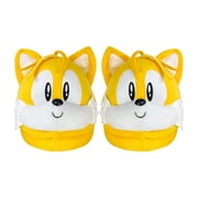 Sonic The Hedgehog Tails Head Adult Plush Slippers | One Size Fits All