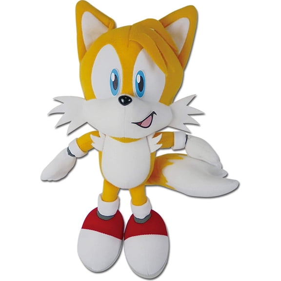 Sonic The Hedgehog- Tails Holding Its Tail Plush 9 H