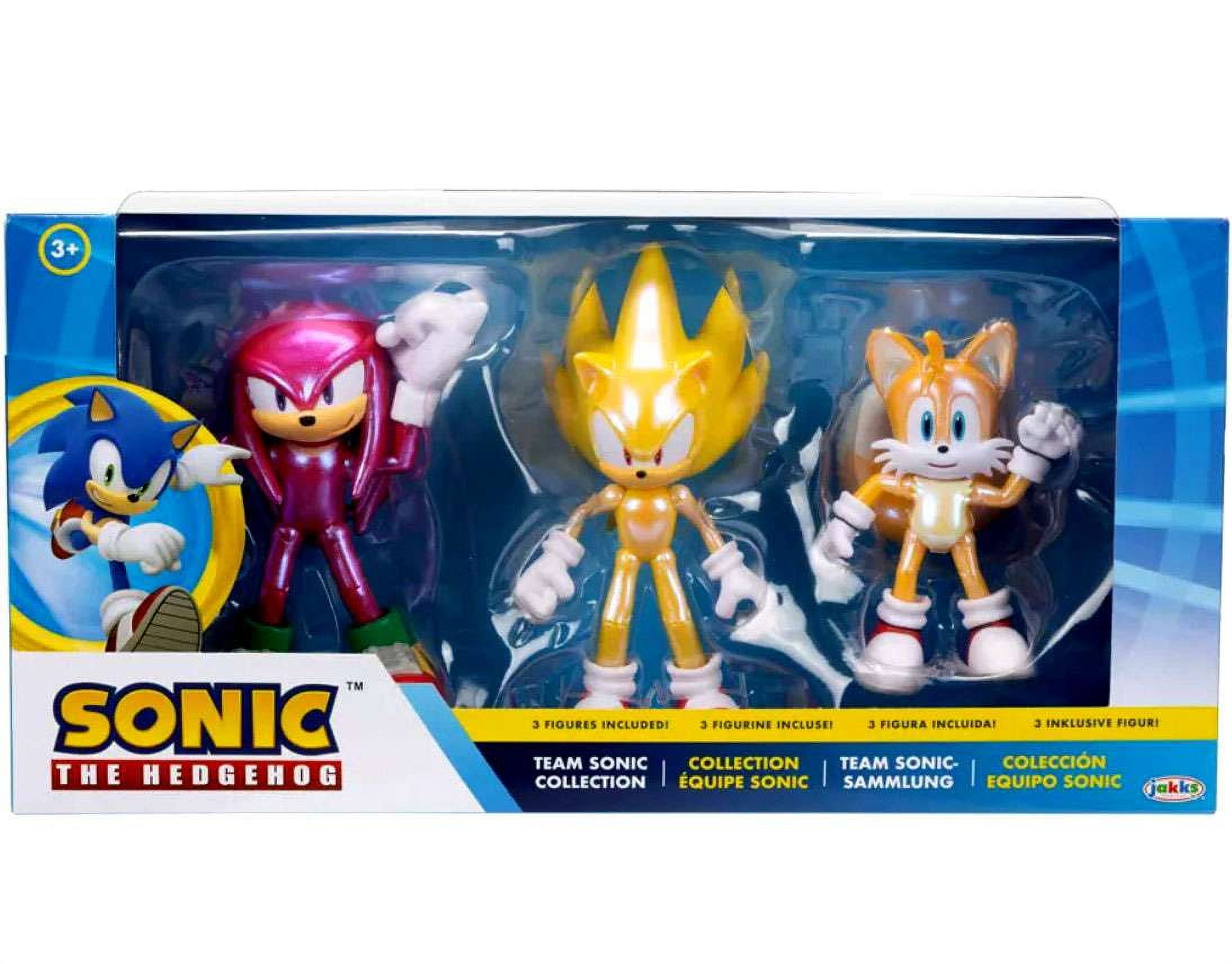 Sonic The Hedgehog Team Sonic Collection Super Sonic, Tails & Knuckles  Action Figure 3-Pack