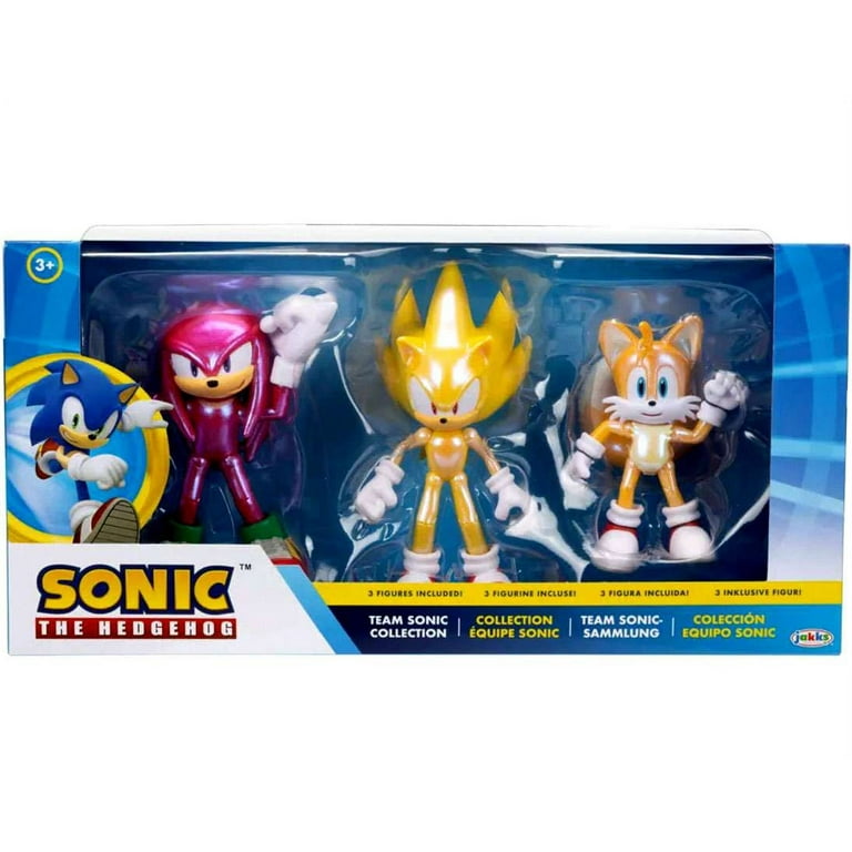 Sonic The Hedgehog Team Sonic Collection Super Sonic, Tails & Knuckles  Action Figure 3-Pack