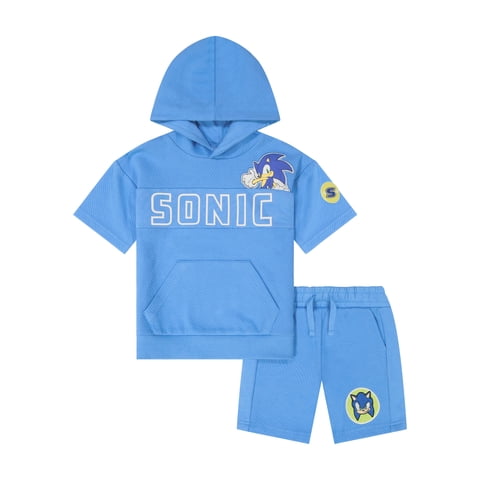 Sonic The Hedgehog Toddler Boy Textured Knit Short Set, Sizes 12 Months-5T