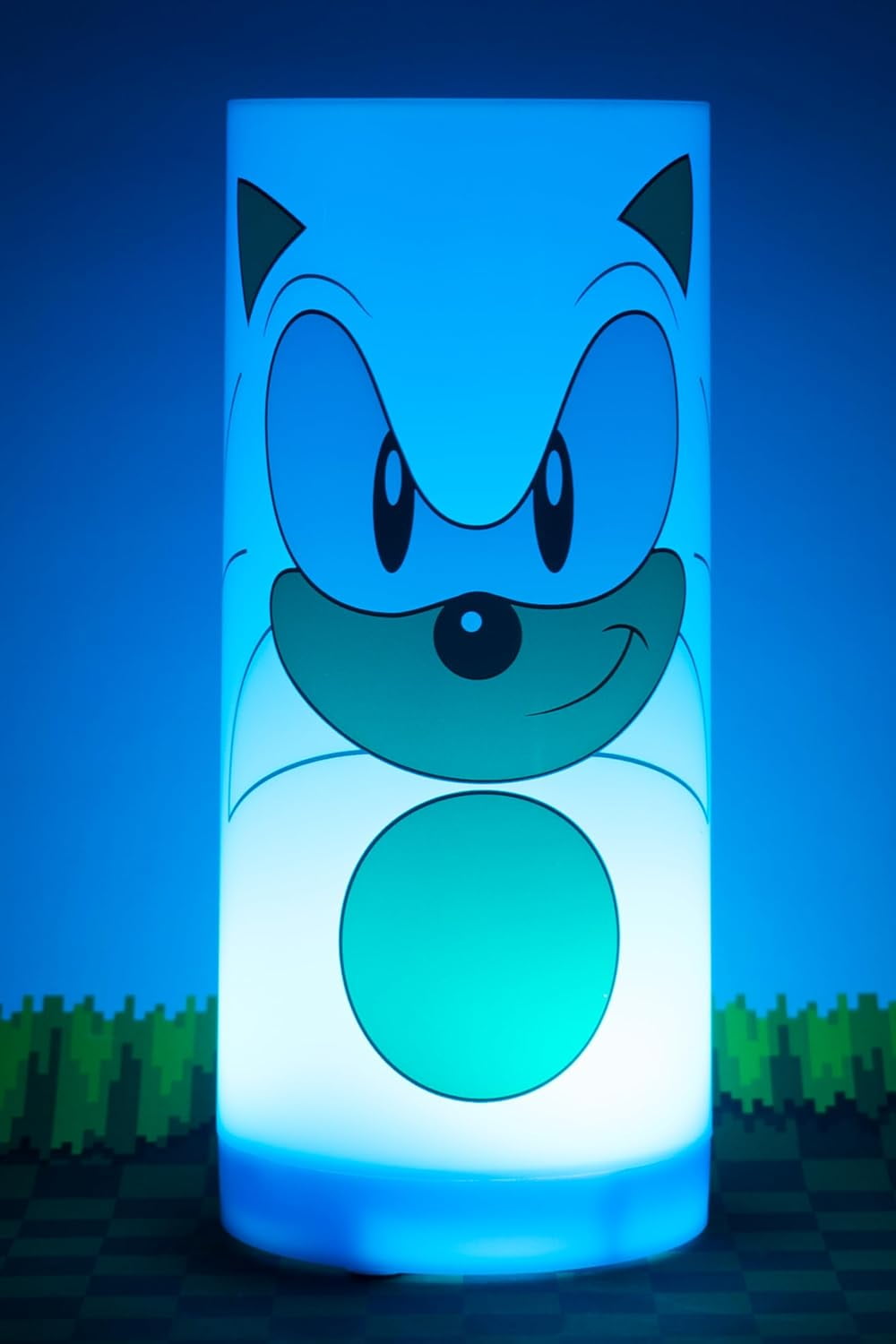 Sonic The Hedgehog Tubez Night Light with Twist Top Adjustable Brightness. Bedroom Nitelite. USB or Battery Powered. Officially Licensed Sonic The Hedgehog Merchandise.