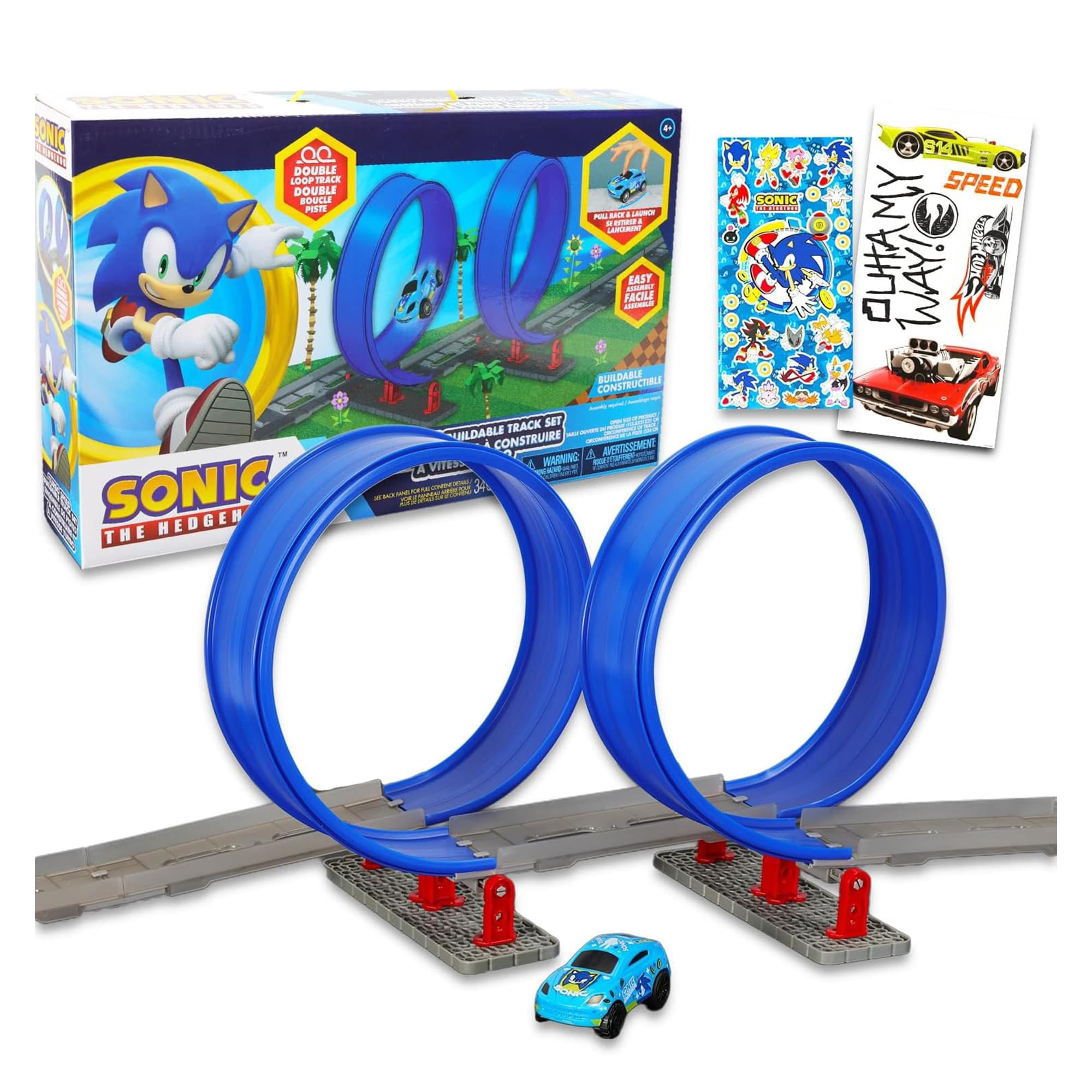 Sonic Track Sonic The Hedgehog Turbo Speed Double Loop Buildable Track Set ...